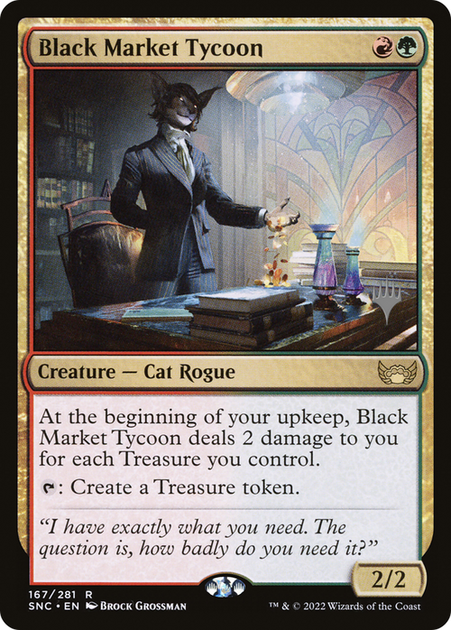 Black Market Tycoon (PPSNC-167) - Streets of New Capenna Promos Foil