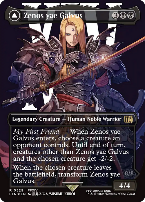 Zenos yae Galvus (Borderless) (Surge Foil) (FIN-529) - FINAL FANTASY Foil