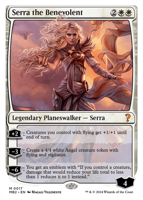 Serra the Benevolent (White Border) (MB2-017) - Mystery Booster 2
