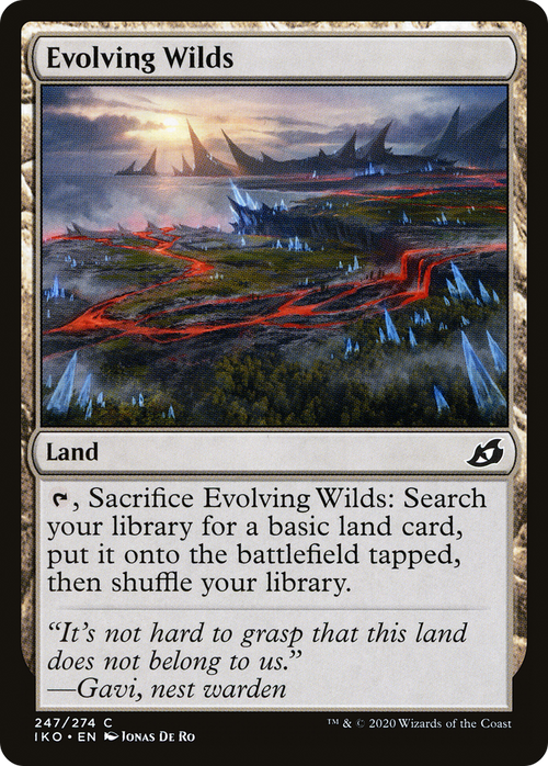 Evolving Wilds (IKO-247) - Ikoria: Lair of Behemoths Foil