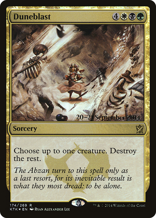 Duneblast (PRE-174S) - Khans of Tarkir Promos Foil