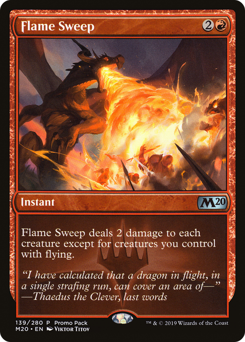 Flame Sweep (PPM20-139) - Core Set 2020 Promos Foil