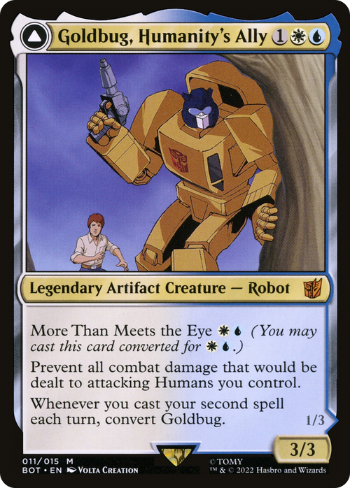 Goldbug, Humanity's Ally (BOT-011) - Transformers: (convertdfc) Foil
