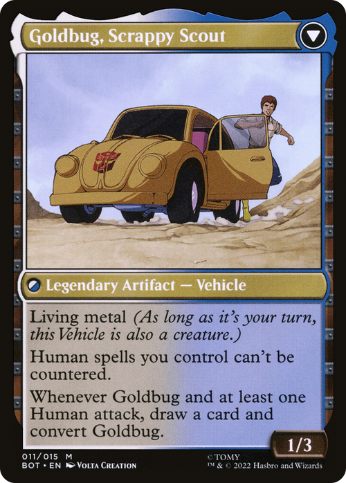 Goldbug, Humanity's Ally (BOT-011) - Transformers: (convertdfc) Foil