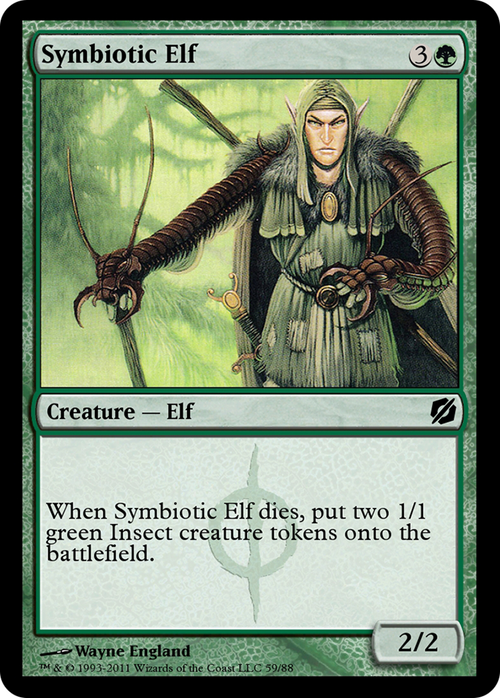 Symbiotic Elf (TD2-059) - Duel Decks: Mirrodin Pure vs. New Phyrexia