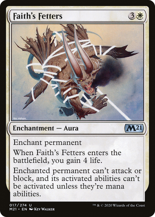 Faith's Fetters (M21-017) - Core Set 2021 Foil