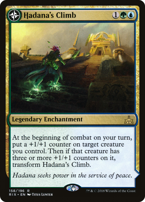 Hadana's Climb (RIX-158) - Rivals of Ixalan: (compasslanddfc) Foil