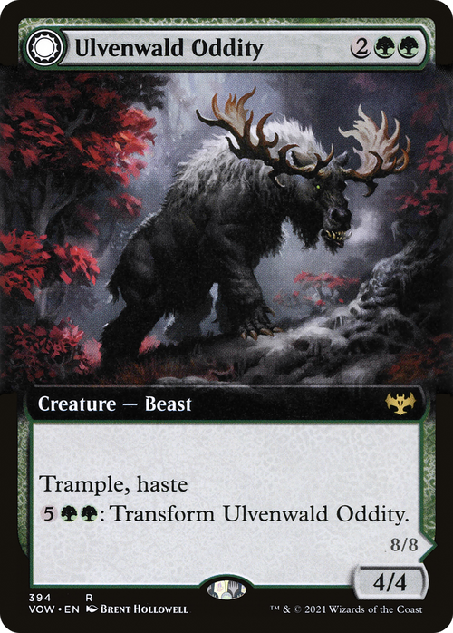 Ulvenwald Oddity (Extended Art) (VOW-394) - Innistrad: Crimson Vow: (Extended Art, Double Faced Transform) Foil