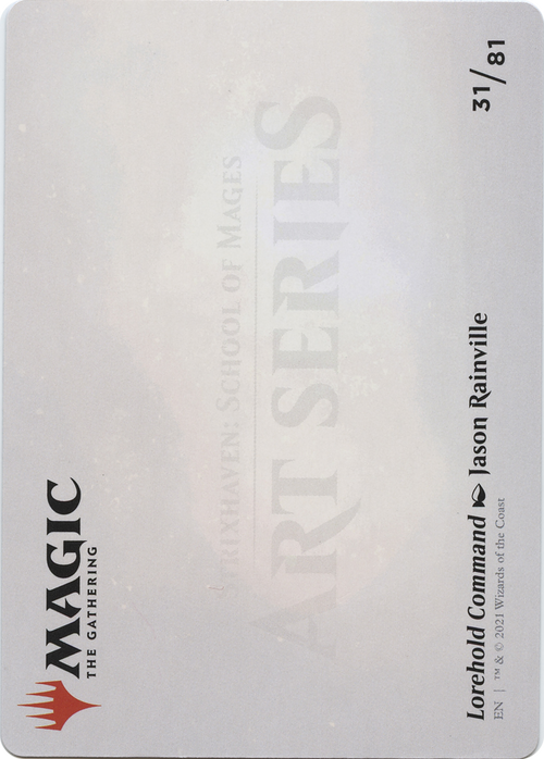 Lorehold Command // Lorehold Command (ASTX-031) - Strixhaven Art Series (Borderless) Foil