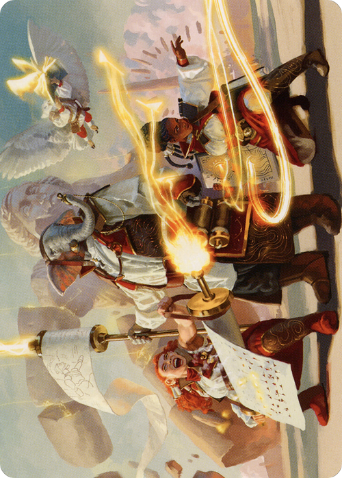 Lorehold Command // Lorehold Command (ASTX-031) - Strixhaven Art Series (Borderless) Foil