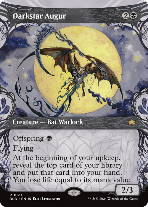 Darkstar Augur (Showcase) (BLB-311) - Bloomburrow: (Showcase) (Borderless)