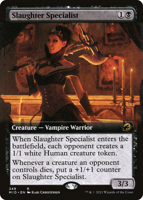 Slaughter Specialist (Extended Art) (MID-349) - Innistrad: Midnight Hunt: (Extended Art) Foil