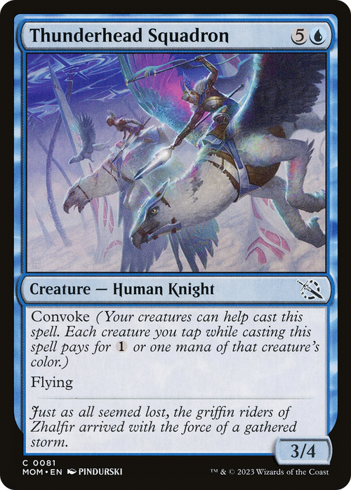 Thunderhead Squadron (MOM-081) - March of the Machine Foil