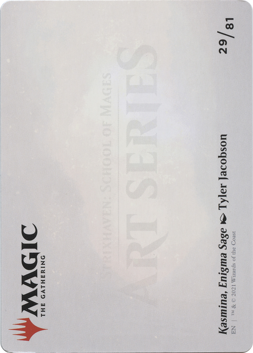 Kasmina, Enigma Sage // Kasmina, Enigma Sage (ASTX-029) - Strixhaven Art Series (Borderless)