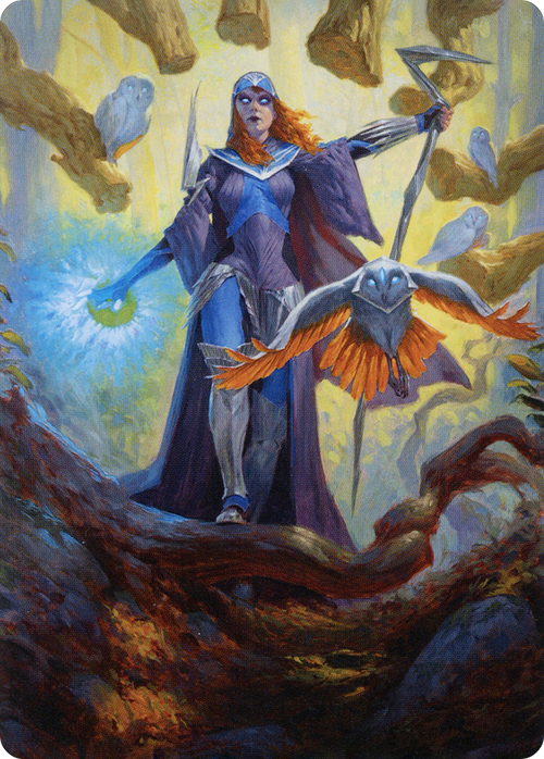 Kasmina, Enigma Sage // Kasmina, Enigma Sage (ASTX-029) - Strixhaven Art Series (Borderless)