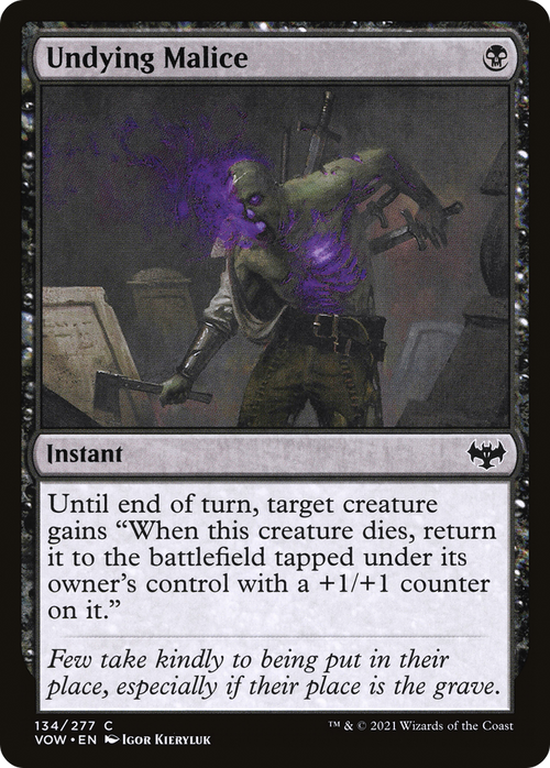 Undying Malice (VOW-134) - Innistrad: Crimson Vow Foil