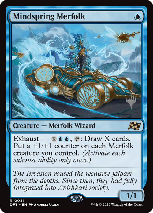 Mindspring Merfolk (PPDFT-51P) - Promo Pack: Aetherdrift Foil
