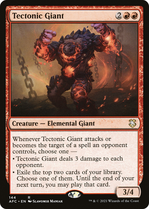 Tectonic Giant (AFC-144) - Forgotten Realms Commander