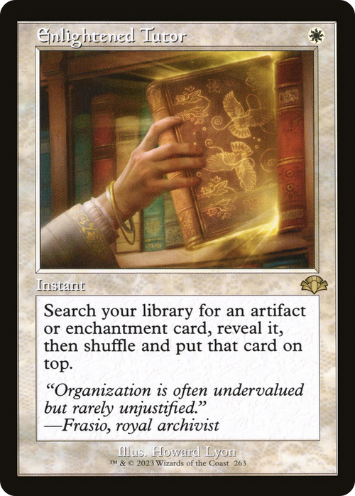 Enlightened Tutor (Retro Frame) (DMR-263) - Dominaria Remastered Foil