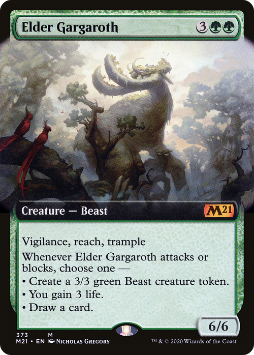 Elder Gargaroth (Extended Art) (M21-373) - Core Set 2021: (Extended Art)