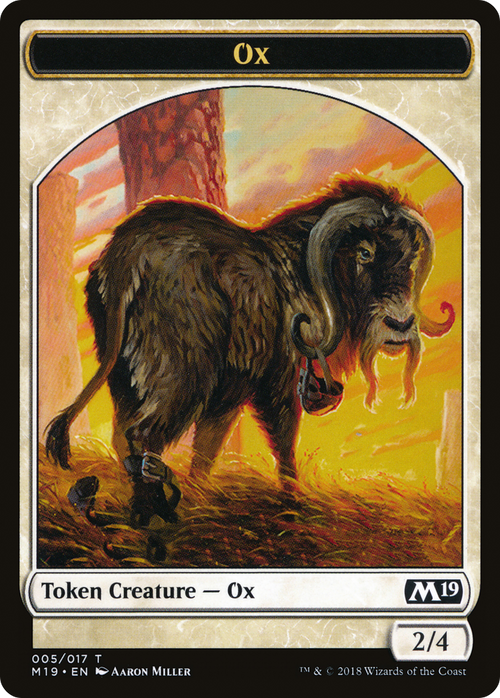 Ox Token (M19-005) - Core Set 2019 Tokens