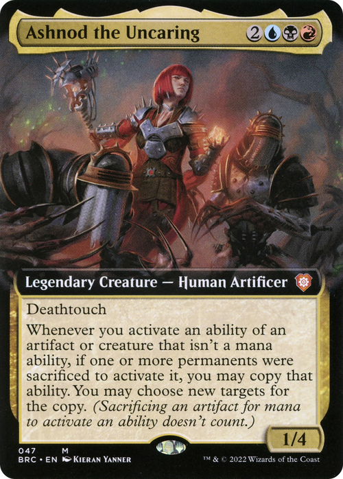 Ashnod the Uncaring (Extended Art) (BRC-047) - The Brothers' War Commander: (Extended Art)
