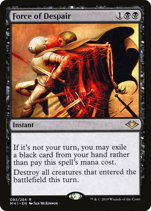 Force of Despair (MH1-092) - Modern Horizons Foil