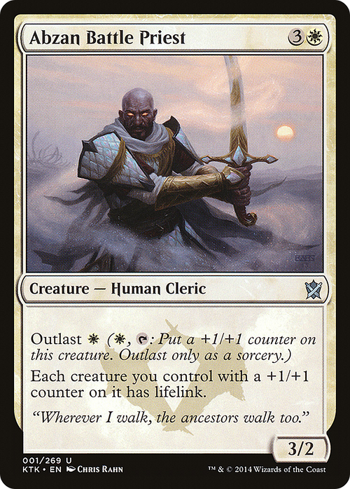 Abzan Battle Priest (KTK-001) - Khans of Tarkir Foil