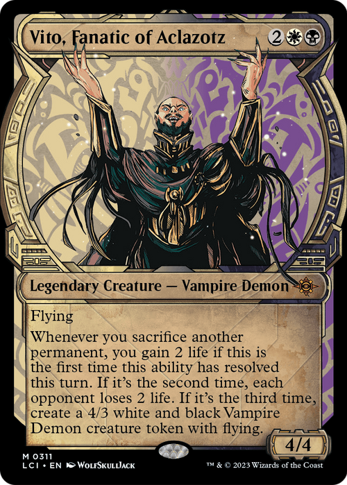 Vito, Fanatic of Aclazotz (Showcase) (LCI-311) - The Lost Caverns of Ixalan: (Showcase)