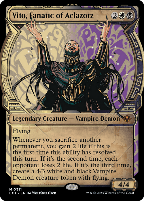 Vito, Fanatic of Aclazotz (Showcase) (LCI-311) - The Lost Caverns of Ixalan: (Showcase)