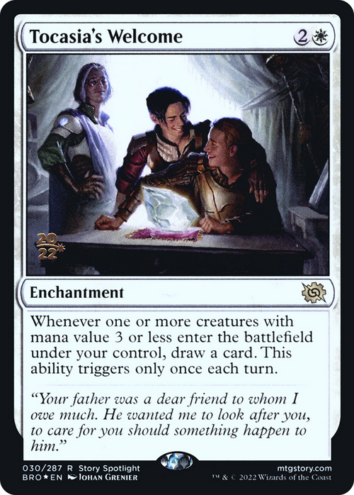 Tocasia's Welcome (PRE-030) - The Brothers' War Promos Foil