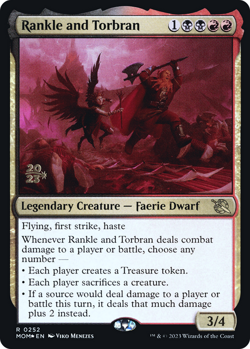 Rankle and Torbran (PRE-252) - March of the Machine Promos Foil