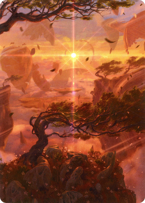 Windswept Heath // Windswept Heath (AZNR-030) - Zendikar Rising Art Series (Borderless)