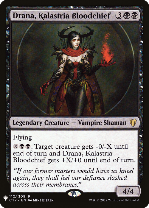 Drana, Kalastria Bloodchief (LIST-C17-112) - The List
