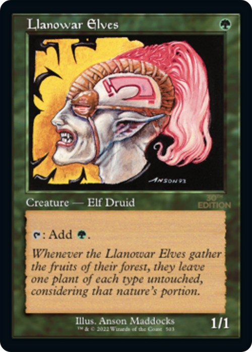 Llanowar Elves (Retro Frame) (30A-503) - 30th Anniversary Edition