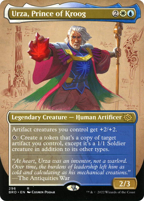 Urza, Prince of Kroog (Borderless) (BRO-296) - The Brothers' War