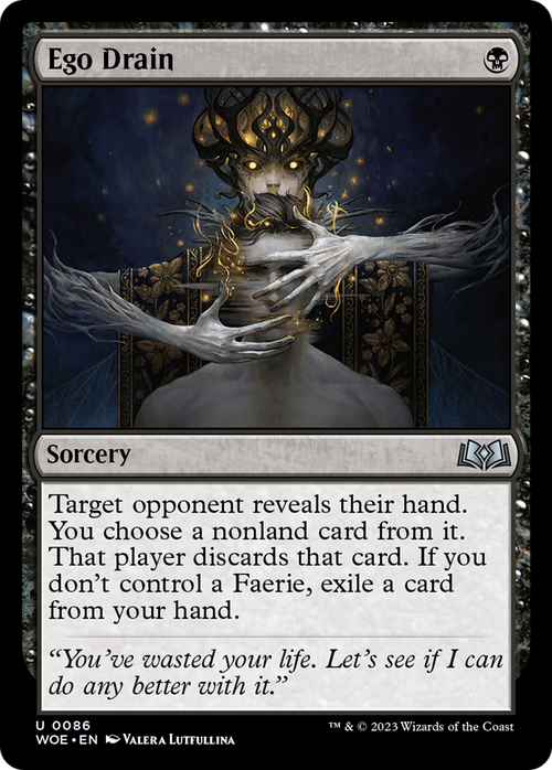 Ego Drain (WOE-086) - Wilds of Eldraine Foil