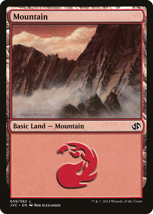 Mountain (59) (Jace vs Chandra) (DD3-059) - Duel Decks Anthology: Jace vs. Chandra