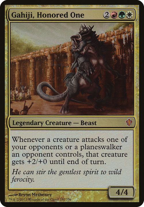 Gahiji, Honored One (Commander 2013) (OVER-191) - Commander 2013 Oversized Foil
