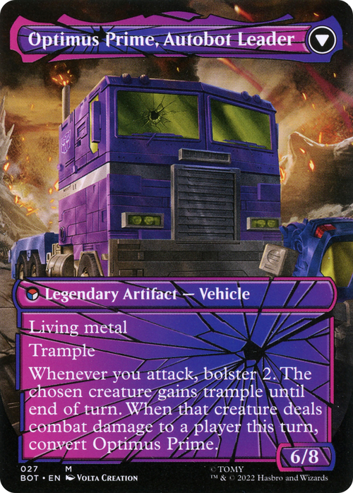 Optimus Prime, Hero (Shattered Glass) (BOT-027) - Transformers: (shatteredglass, convertdfc) (Borderless)