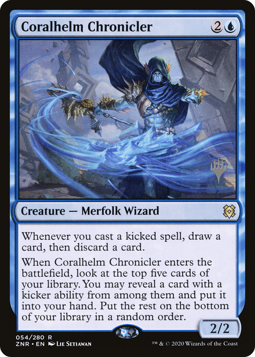 Coralhelm Chronicler (PPZNR-54P) - Zendikar Rising Promos
