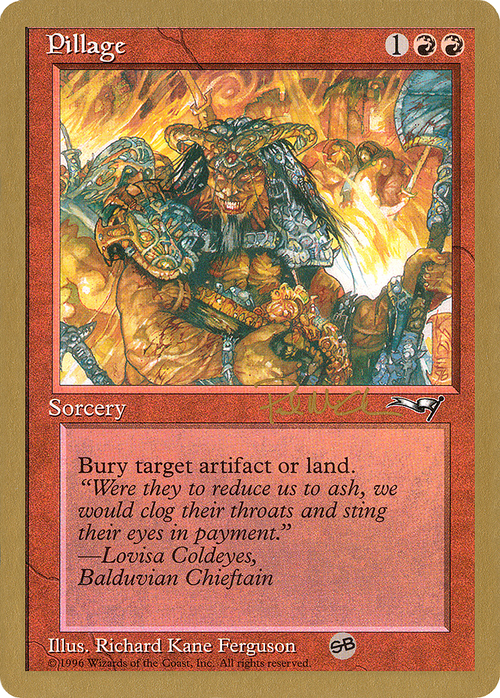 Pillage - 1997 Paul McCabe (ALL) (SB) (WCD-) - World Championship Decks 1997