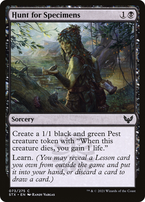 Hunt for Specimens (STX-073) - Strixhaven: School of Mages