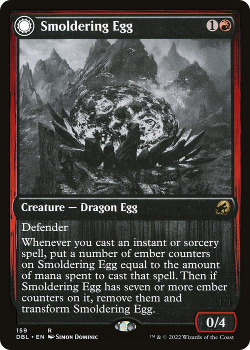 Smoldering Egg (DBL-159) - Innistrad: Double Feature: (Double Faced Transform)