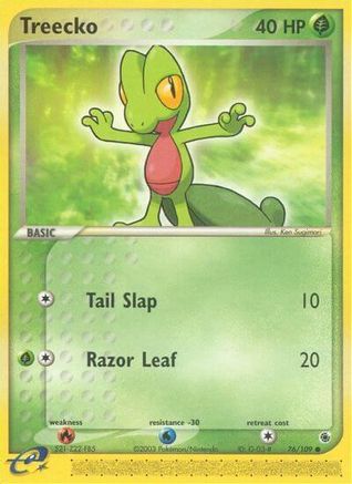 Treecko 076/109  Ruby and Sapphire - Common