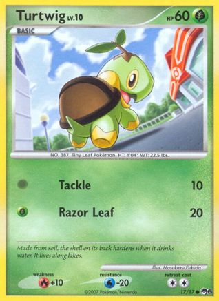 Turtwig 017/017  - Holofoil POP Series 6 - Common