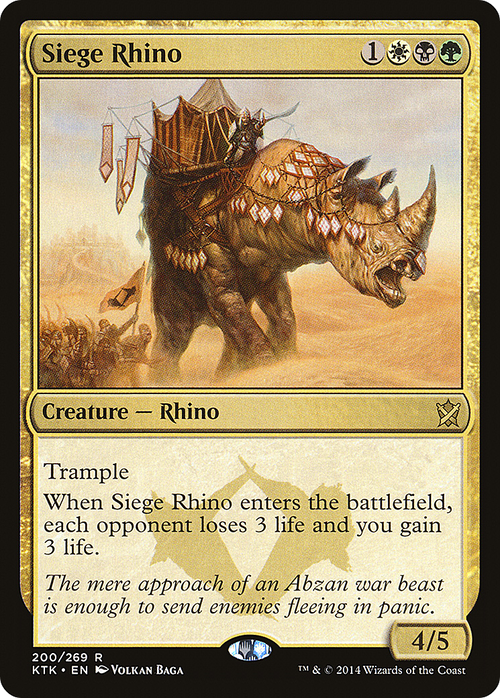 Siege Rhino (KTK-200) - Khans of Tarkir Foil