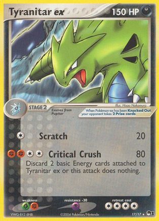 Tyranitar ex (Holo)/017  - Holofoil POP Series 1 - Ultra Rare