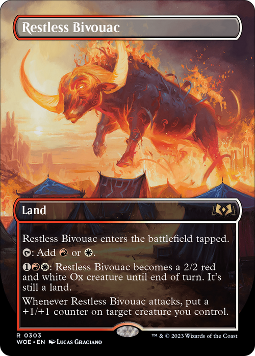 Restless Bivouac (Borderless) (WOE-303) - Wilds of Eldraine Foil