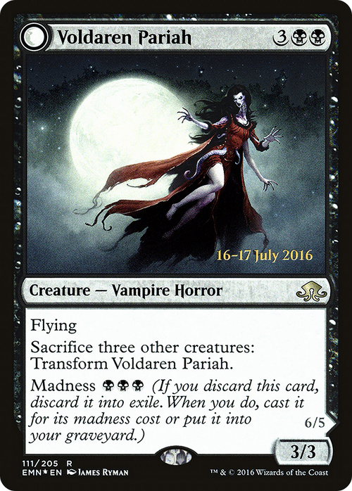 Voldaren Pariah (PRE-111S) - Eldritch Moon Promos: (mooneldrazidfc) Foil